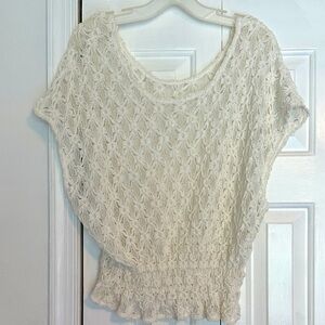 Chic Cream Lace Blouse for Women